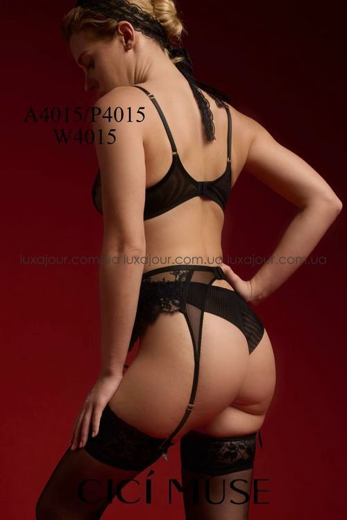 Комплект трійка нижньої білизни Cici Muse A4015 чорний