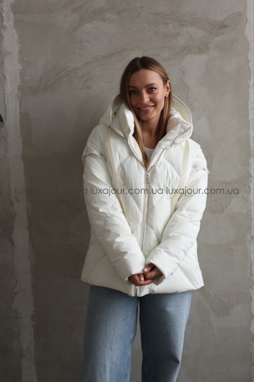 Куртка Lux Ajour POLINA молочний
