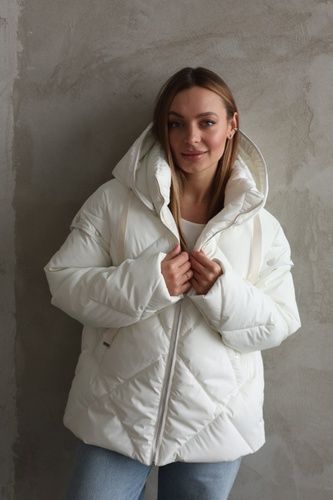 Куртка Lux Ajour POLINA молочний