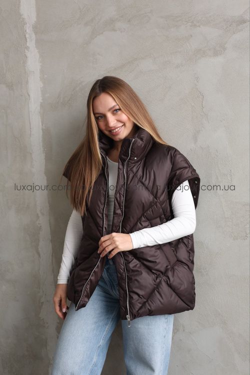 Куртка Lux Ajour POLINA шоколад
